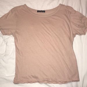 Brandy Melville Light Pink/Rose crop top